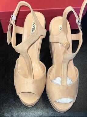 Stylish Y2K Wedge Sandals in Tan